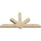 Ekena Millwork Kennewick Rough Sawn Timber Gable Bracket, Douglas Fir, 84"W x 42"H x 6"D x 6"F, 12/12 Pitch GBW084X42X0606KEN00RDF - alternate 2
